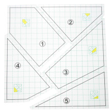 20St Quilt Linialen En Mal Sets Transparant Duurzaam Voor Thuisgebruik