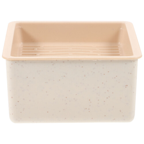 4St Kattengrasbak Hydroponisch Plastic Beige Handige Dubbele