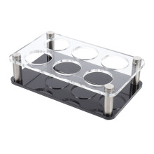 3St Zwarte Shotglas Houder Met 6 Vakjes Voor Bar & Cadeau