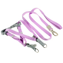4Sets Violet Dog Harness and Leash Set for Small Dogs Lightweight
