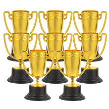 24Pcs Mini Plastic Trophy Cups Golden for Kids Game Awards and Party