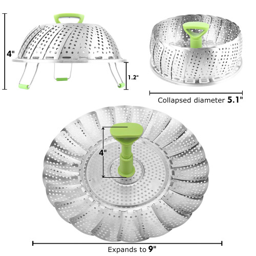 Consevisen Stainless Steel Vegetable Steamer 1