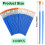 Outtshop Small Paint Brushes 60 Pcs Paintbrushes with Flat and Round Pointe 3
