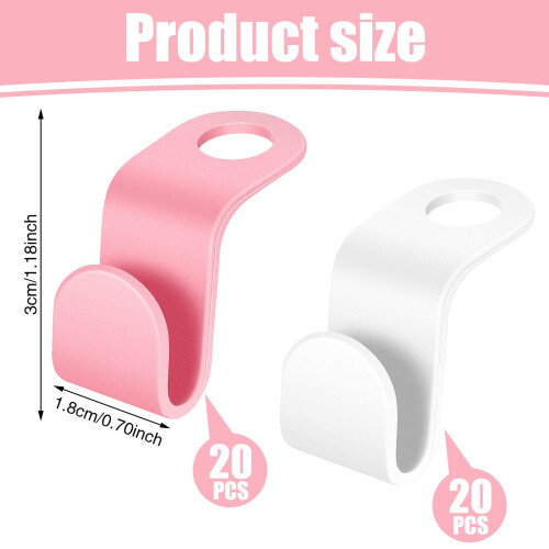 40 Pcs Hanger Hooks, Space Saving Hangers, Hanger Connector Hooks 1