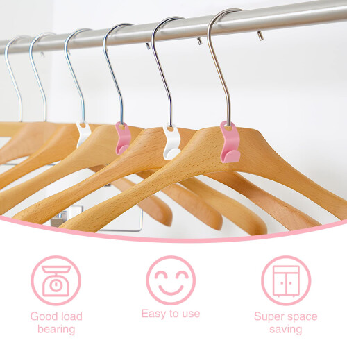 40 Pcs Hanger Hooks, Space Saving Hangers, Hanger Connector Hooks 2