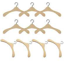 20Pièces Petits Cintres En Bois Colorés Pour Ranger Vêtements Poupées