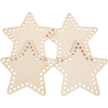 8Pièces Support Enrouleur Fil Broderie Bois Beige Pour Déco Couture