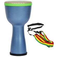 Tambour Africain Djembe Enfant Bleu ABS Jeu Percussion