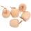10Pièces En Bois Beige Unpainted Pour Décor Enfant 1