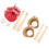 3Ensembles Mini Ensemble Baseball Jouets Miniatures Décoratifs 1