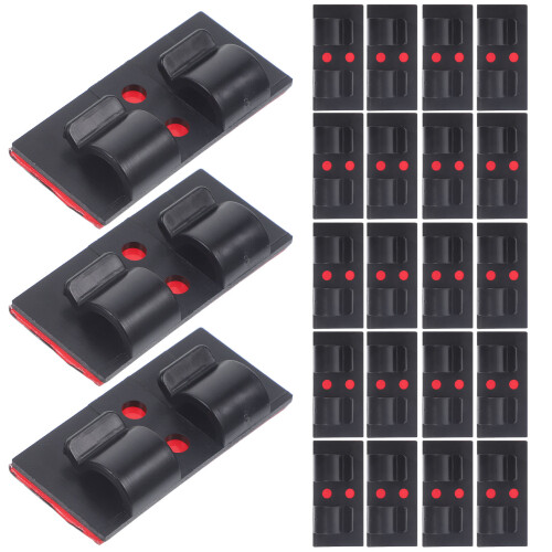75Pièces Support Câble Noir Pour Câbles LED