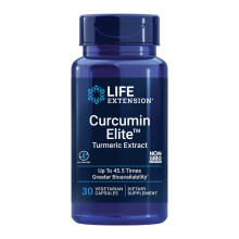 Life Extension, Curcumina Elite, Extrato de Turmeira, 30 Cápsulas Vegetarianas