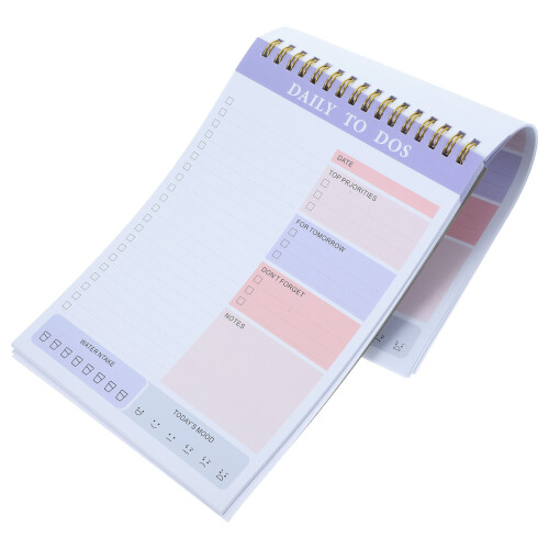 3Pcs Purple to Do List Notepad Tear Off Planner Paper Sheets