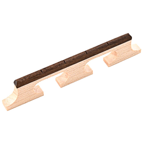 4Pcs Stable Wood Banjo Bridge Brown Replacement for String Instruments
