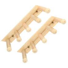 4Pcs Cat Wall Shelf Wooden Climbing Ladder Indoor Cat Accessory Beige