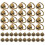 80Sets Practical Rivets Fasteners for DIY Phone Case & Luggage 1