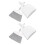 3Sets Compact Broom and Dustpan Set Grey PP Perfect for Small Areas 1