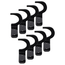 4Paires Support Mural Pour Batte De Baseball En Acrylique Noir Solide