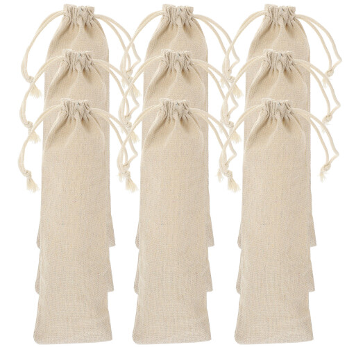 50Pièces À Cordon Beige En Coton Pour Couverts Camping