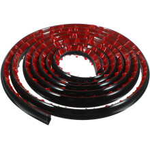 2Pcs Self-Adhesive Black Corner Molding Trim Flexible PVC Wall Strip