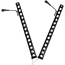 6Pièces Modèles Lumineux De Train En ABS Noir Pour Décor De Maquette