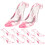 186St Miniatuur Schoentjes ABS Roze Heldere Decor 1