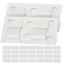 100Pièces Clips Adhésifs Blancs Pour Gestion Fixation De Câbles