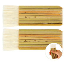 Pinceau de Mélange pour Peinture Acrylique, Manche en Bois, Pinceau Aquarelle pour Aquarelle, Céramique, Poterie, Peinture au Four, Lavage 5,5 cm
