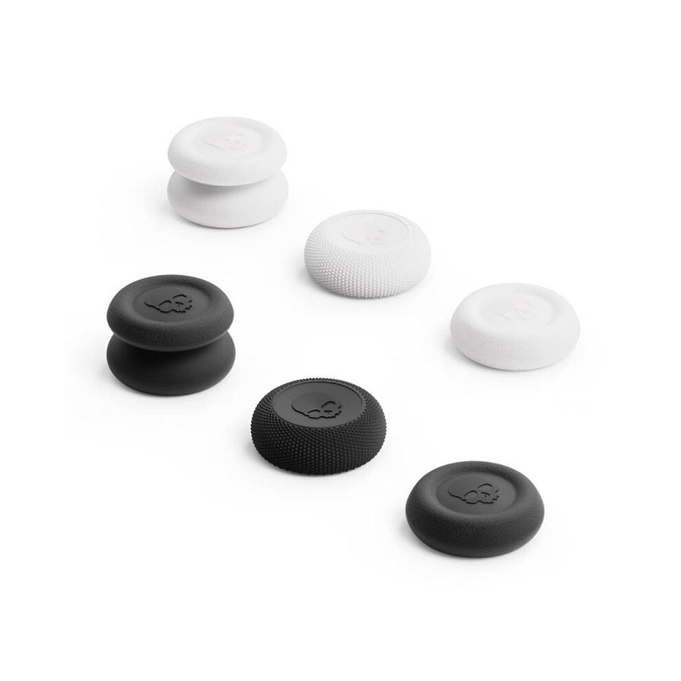 6Pcs Thumb Grip Set Joystick Cap Thumbstick Cover For Ps4 Ps5 Pro 5 Controller Black/White 6031602020572