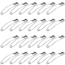 600Pcs Stainless Steel Curved Safety Pins Silver for Quilting Crafts