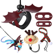 2Sets Kleurrijke Riem En Hoed Set Kleine Huisdieren Kerstcadeau