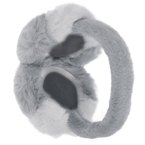 2St Fleece Oorwarmers Winter Dames Grijs Elastisch Warm