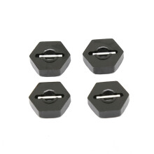 4 Stuks Metalen 12 mm Wielnaaf Zeskant met Pennen voor 1/16 Slash 4WD E-Revo/VXL Summit VXL RC Auto-Upgrade-Onderdelen, D