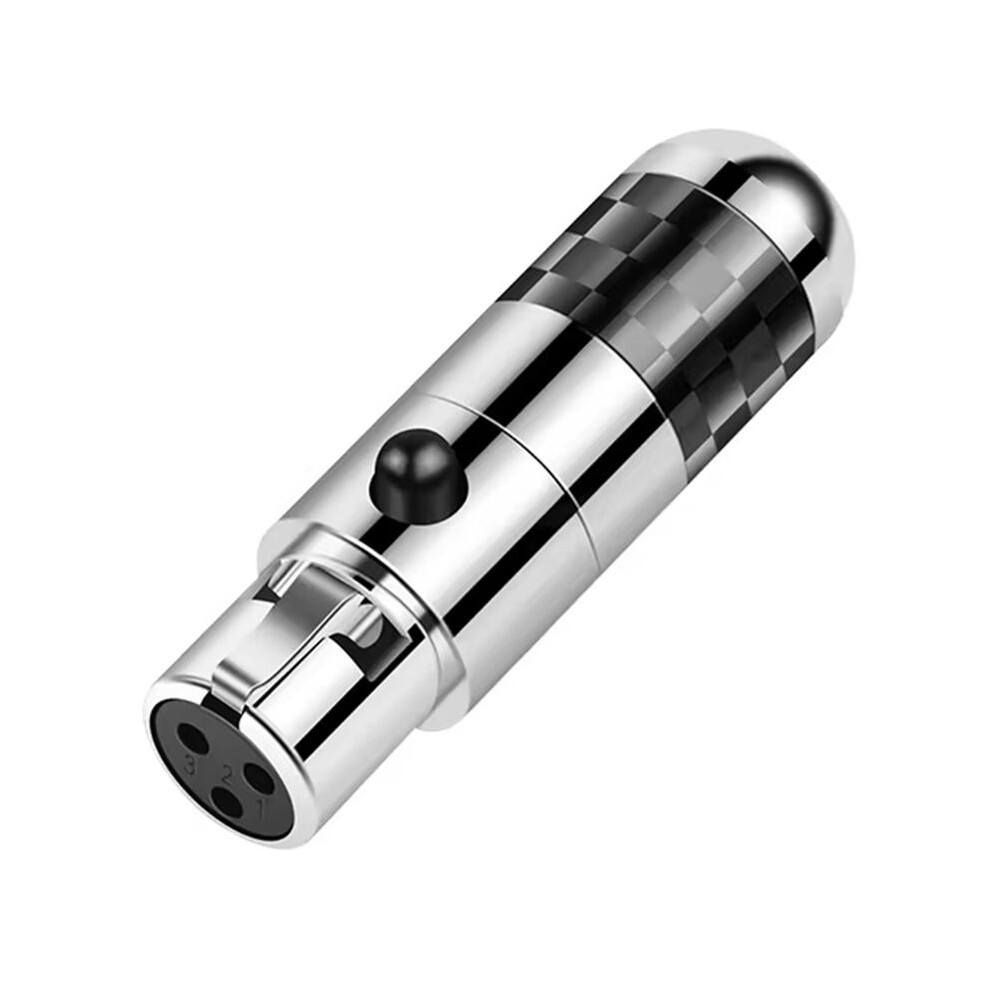 Xlr Female Connectors 3Pin Rhodium Plated Audio Plug Hifi Mic Jack Xlr Balance Cable Headphone Adapter Speaker 6032251531167