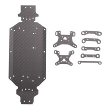 Kolfiberchassi Shock Tower Arm Code för  144001 144002 144010 LC Racing EMB-T 1/14 RC Biluppgraderingsdelar