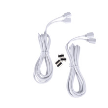 2Stk Weißes Rgb Verlängerungskabel Für LED Streifen Lichtkabel