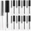 4Sets Portable Empty Mascara Tubes Transparent DIY Refillable Storage 1