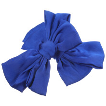 4Paren Paar Blauwe Stoffen Clips Strik Bruiloft Party