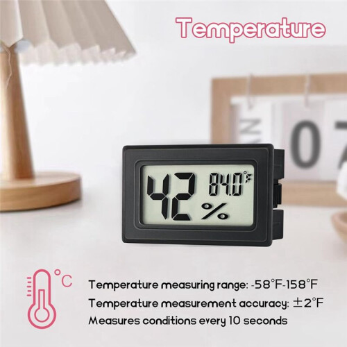 Multifunctionele Digitale Binnenthermometer-Hygrometer - 3-Pack, Vochtigheidsmeter met Ingebouwde Sonde 1