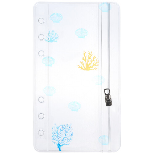 4Pièces PVC Zip Pour Classeurs Et Cartes De Visite Colorées