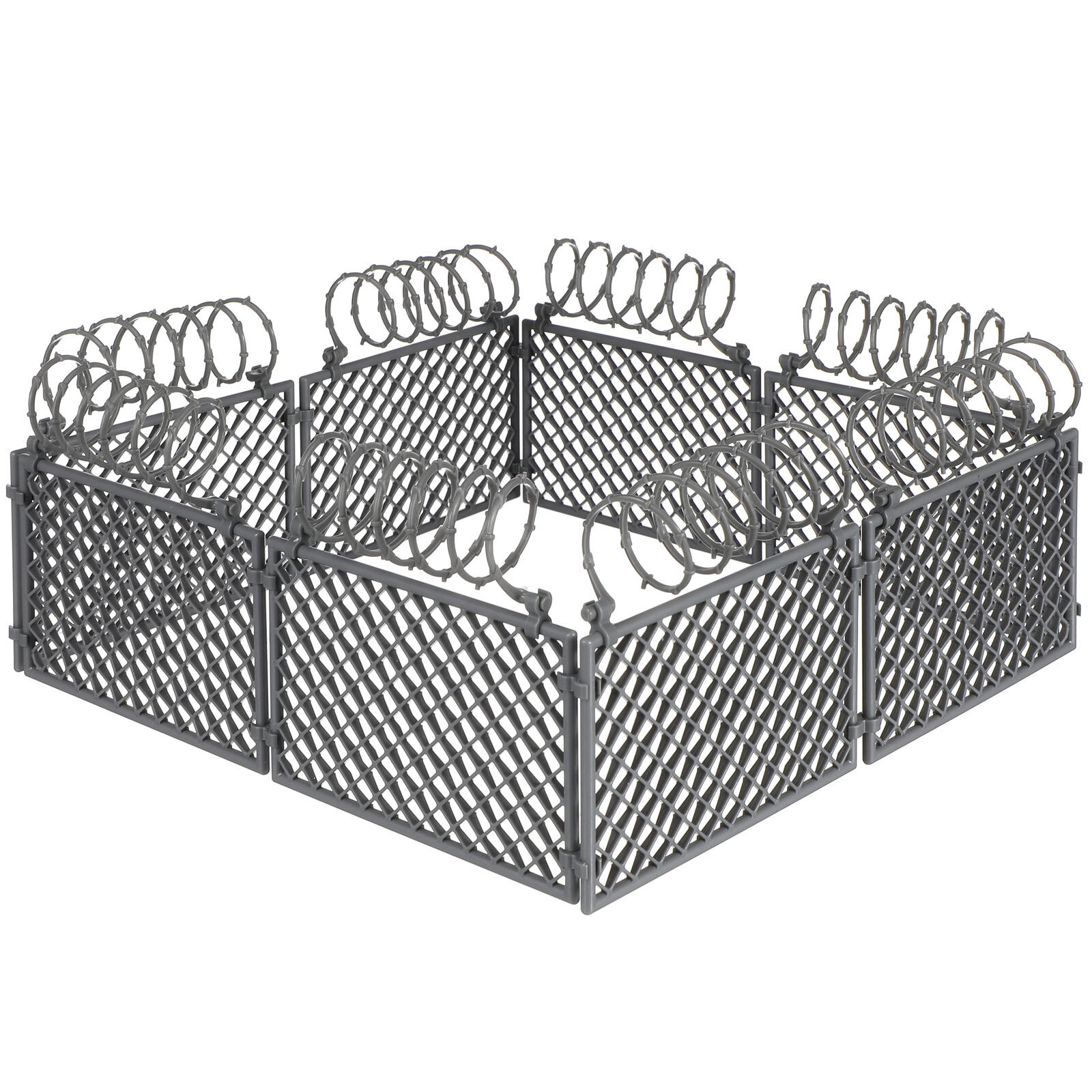 3Sets Kids Military Fence Toy ABS Plastic Durable Scene Building Set on ...