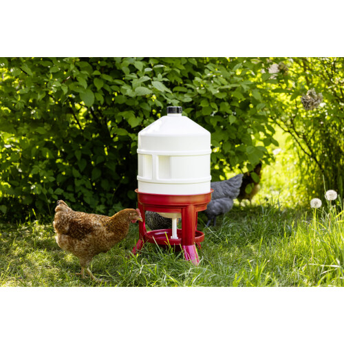 Novital Ascott 30lt Poultry Drinker,red/white 1