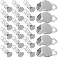 400Stk Clip Ohrringe Silber Für Damen Hochzeitsdeko Piercing
