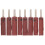 4Sets Dark Red Sanding Drum Rotary Tool Accessories Polishing Kit 1