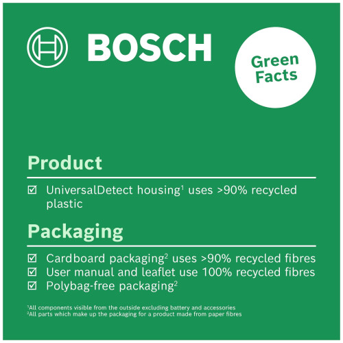 Bosch Bosch Detector UniversalDetect (Step-by-Step Display Guide for Easy handling, Stud and Cable Detector, in Cardboard Box) 2