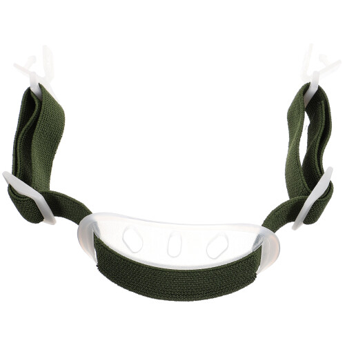 2Pièces Casque Protection Menton Ajustable Vert Confortable