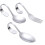 12Pièces Couverts Dîner Courbés Inox Argent Élégant 1