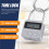 Metall TimerlåS LCD-SkäRm Multifunktion Elektronisk Tid 99 Timmar Max Timing USB Uppladdningsbart Timer HäNglåS, Silver 3