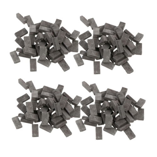 800Stk Graue Backsteine Aus Ton DIY Modell Baustoffe Deko