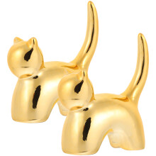 6Pièces Porte- Chat Ceramique Décoratif Organiseur Bijoux